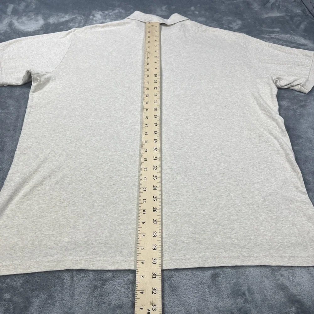 Vintage Ralph Lauren Polo Shirt Mens XL Beige‎ Pony Short Sleeve Y2K Luxury Soft